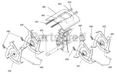 Murray 11052x50C - Murray Cultivator (2001) Tine &amp; Shield Assembly