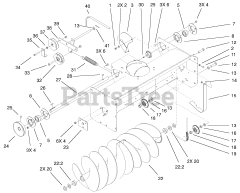 Toro 79362 - Toro 42" Snow Thrower for 300 Series Tractors (SN: 220000001 - 220999999) (2002)