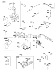 Briggs & Stratton 120602-0200-E1 - Briggs & Stratton Vertical Engine Controls, Flywheel Brake, Governor Spring, Ignition