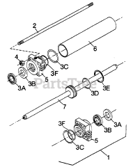 Cub Cadet 407 (590-407-100) - Cub Cadet Backhoe Swing Cylinder