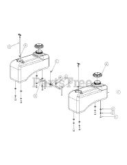 MTD MMZ-2560 - MTD Pro Zero-Turn Mower Fuel Tank Assembly