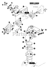 Echo ST-5024 - Echo Snow Thrower (Type 1) Auger Housing Assembly, Chute Assembly