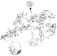 MTD 131-754F - MTD Lawn Tractor (1991)