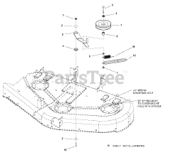 Snapper 1695140 - Snapper 44" Mower Deck 44" &amp; 50" Mower Deck - Belt, Idler Arm &amp; Hitch Group