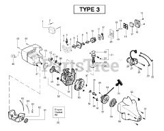 Weed Eater XT 300 - Weed Eater String Trimmer, Type 3 Engine Assembly Type 3