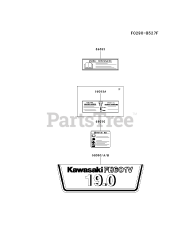 Kawasaki FH601V-GS21 - Kawasaki Engine LABEL