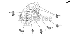Honda BF130 A2 XA (BZBE) - Honda Marine Engine, Made in Japan (SN: BZBE-1300001 - BZBE-1400000) CLAMP (HOSE SIDE)