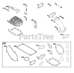 Briggs & Stratton 326431-3637-08 - Briggs & Stratton Horizontal Engine