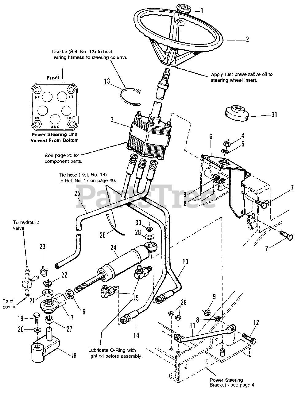 Simplicity 1691926 Simplicity GTH Garden Tractor, 20hp Steering Group