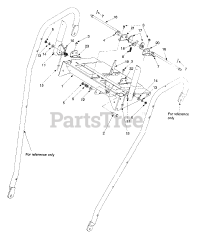 Yard-Man 31AE553F401 - Yard-Man Snow Thrower (1999) Handle Panel Assembly