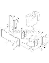 Cub Cadet 900 (490-900-M060) - Cub Cadet Rear Bracket Weight Kit att General Assembly Version 1