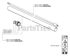 Husqvarna 245 - Husqvarna String Trimmer (2002-08) Shaft / Tube