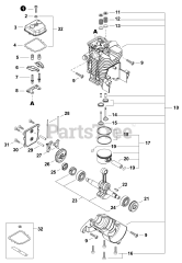 Echo PB-5810 H - Echo Backpack Blower (SN: P63215001001 - P63215999999) Engine