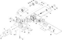Toro 30499 - Toro 52" Walk-Behind Mower, Floating Deck, Split Lever, Hydro Drive (SN: 280001001 - 280001100) (2008) HYDRAULIC PUMP ASSEMBLY NO. 115-4481