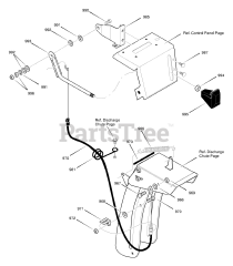 Murray 633129x54B - Murray 33" Snow Thrower (2001) Remote Chute Control