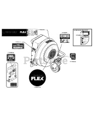 Troy-Bilt 23AACAAX711 - Troy-Bilt FLEX Leaf Blower Attachment (2015) Label Map 23AACAAX711