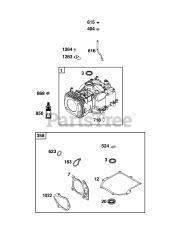 Briggs & Stratton 9P602-0125-H1 - Briggs & Stratton Vertical Engine Cylinder Group