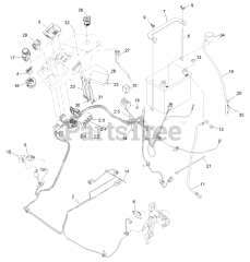 Exmark LZX940EKC606T0 - Exmark 60" Lazer Z X-Series Zero-Turn Mower, Kohler ECV940 (SN: 316000000 - 399999999) (2016) Electrical Assembly