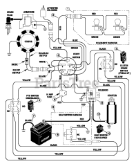 Briggs & Stratton 42536x192A - Briggs & Stratton 42" Lawn Tractor (1997) Electrical System
