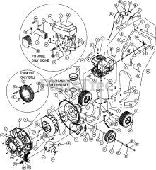 Billy Goat F 902 S - Billy Goat Force Wheeled Blower, 9hp Subaru