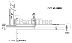 Scag SWZ-19KAI - Scag Walk-Behind Mower, 19hp Kawasaki (SN: B3200001 - B3299999) Handle Wire Harness - Manual Start
