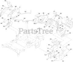 Toro 74054 (4000) - Toro 60" Z Master Zero-Turn Mower (SN: 418030240 - 418290391) Throttle Cable and Guard Assembly