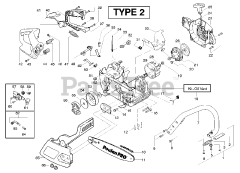 Poulan Pro PP 260 LE - Poulan Pro Chainsaw, Type 2