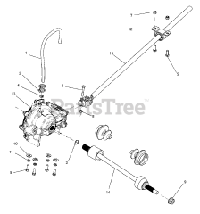 Ariens 996148 - Ariens Contractor 4WD Utility Vehicle, Subaru EH65 (SN: 020000 & Above) Front Differential and Driveshaft
