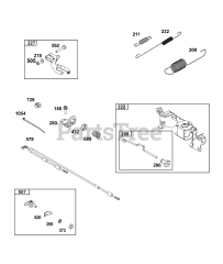 Briggs & Stratton 389447-1215-E1 - Briggs & Stratton Horizontal Engine Controls Group