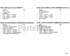 Echo EDR-260 - Echo Reversible Engine Drill (SN: E01807001001 - E01807999999) 90104 RePower FUEL SYSTEM KIT