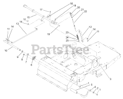 Toro 74701 (17-52 ZX) - Toro 52" TimeCutter Zero-Turn Mower (SN: 230000001 - 230999999) (2003) Parking Brake Assembly