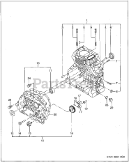 Subaru Robin RGD330017640 - Subaru Robin Generator 101 Crankcase