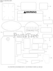 Kohler CH395-3243 - Kohler Command PRO Engine, Basic Version, 9.5hp, 7.1kW 12 Identification