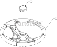 Murray 13AC26JD058 - Murray Lawn Tractor (2016) Steering Wheel