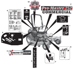 Gravely 992219 (PM 260H RD) - Gravely Pro-Master 60" Zero-Turn Mower, Kawasaki FX (SN: 000101 - 019999)