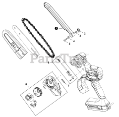 Echo DHS-3006 - Echo Handheld Pruning Saw, Electric (SN: 460HS0000001 - 460HS9999999) Chain Guard, Side Cover Assembly