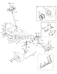Troy-Bilt 13AX78KS011 - Troy-Bilt Bronco Lawn Tractor (2010) Steering