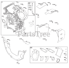 Briggs & Stratton 61E377-0140-J1 - Briggs & Stratton Horizontal Engine Cylinder Group