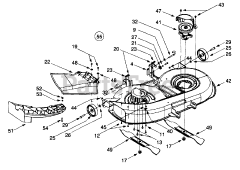 Cub Cadet 1170 (13AD608G101) - Cub Cadet Lawn Tractor (SN: 1H019H - 1H310H) 42" Cutting Deck Assembly