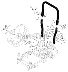 Scag SCZ52V-25CV-EFI - Scag Cheetah 52" Zero-Turn Mower, 25hp Kohler (SN: L6400001 - L6499999) SCZ Roll -Over Protection System