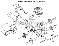 Electrolux/AYP 2B151 C - Electrolux/AYP Walk-Behind Mower (1995)