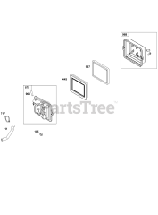 Briggs & Stratton 19L237-0427-G1 - Briggs & Stratton Horizontal Engine Air Cleaner Group
