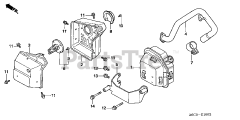 Honda GX620 U1 QZB2 (GCARK) - Honda Engine, Made in Japan (SN: GCARK-1000001 - GCARK-9999999) MUFFLER (3)