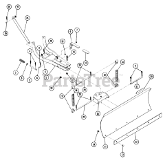 Toro 6-9111 - Toro 37" Snow Thrower Attachment (1969) Parts List For 42" Dozer Blade Model 6-7111
