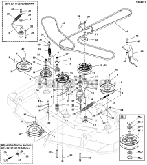 Ferris 3300/72SRDCE (5901932) - Ferris 72" Mower Deck 72" Mower Deck Group - Pulleys, Belts, and Idler Arms (2 Belt System) S/N: 4002179791 and Below