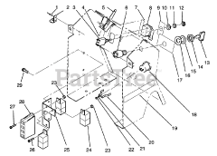 Toro 72041 (244-H) - Toro Yard Tractor (SN: 039000001 - 039999999) (1993) Dash Assembly
