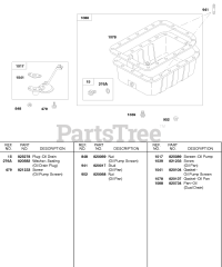 Briggs & Stratton 588447-0477-E2 - Briggs & Stratton Horizontal Engine Oil Pan, Oil Screen