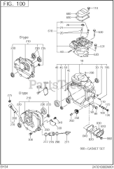 Subaru Robin EH340DS6000 (EH34) - Subaru Robin Engine 100 Crankcase