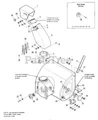 Simplicity 1070 M (1691378) - Simplicity 28" Snow Thrower, 10hp