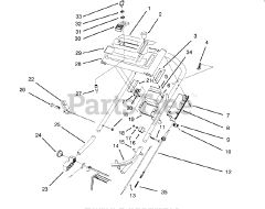 Toro 20820 BC - Toro 48cm Recycler Walk-Behind Mower (SN: 059000001 - 059999999) (1995)